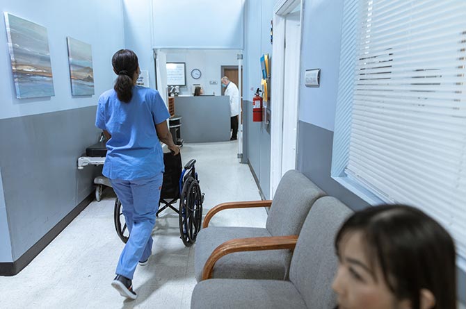 hospital stock image