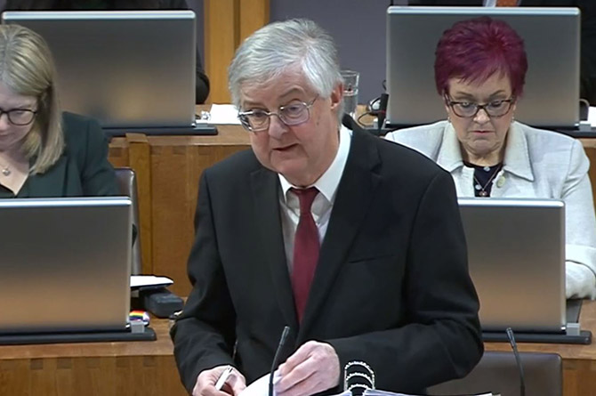 First Minister Mark Drakeford