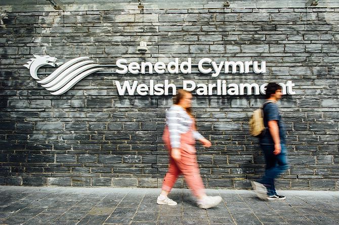 Senedd stock image